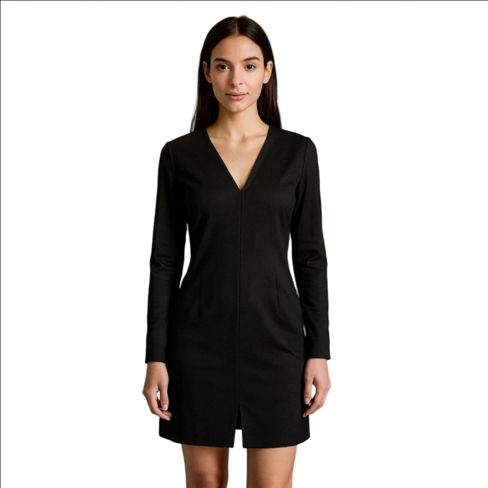 Halston Heritage Black Dress Women's Size 8 NWT
